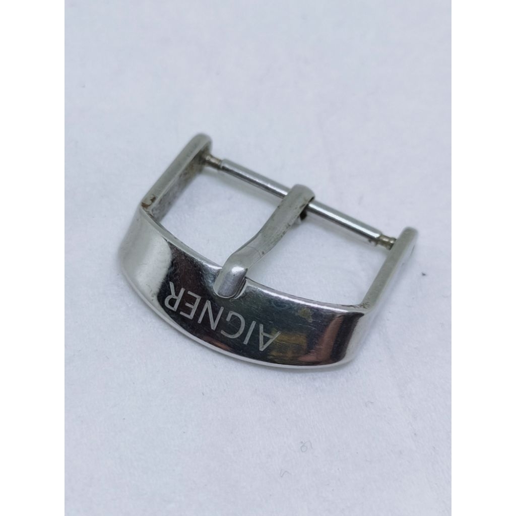 Buckle strap aigner classic watch leatherstrap rubberstrap 18mm pengait strap kulit jam tangan part 