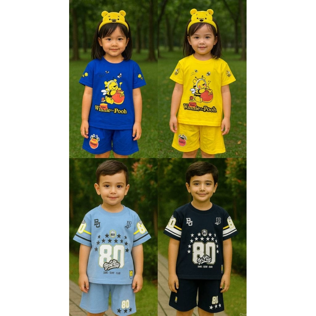 MIKIEE_MINIEE baju setelan anak cewek / oneset kids premium perempuan