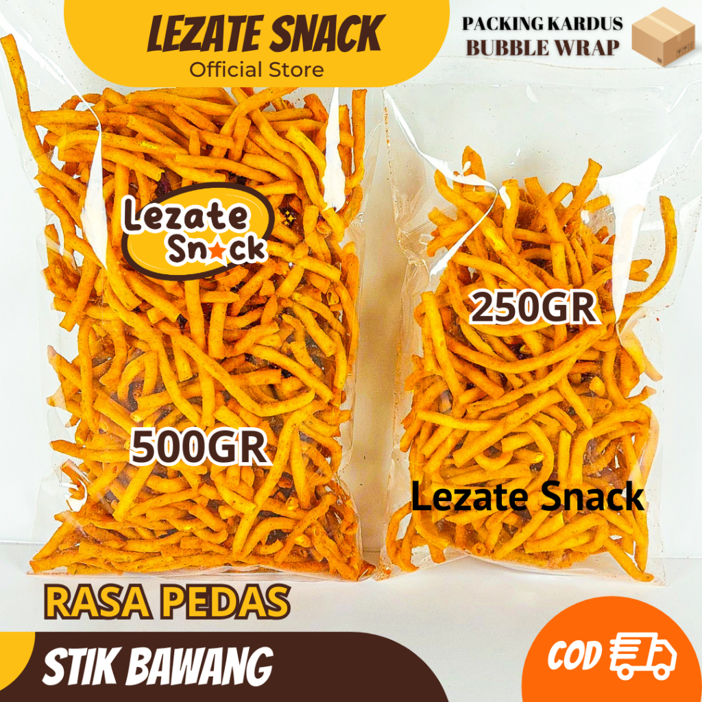 

Keripik Bawang Pedas 500GR Kiloan Murah Gurih Enak / Stik Bawang Pangsit Cumi Cumi Pedas Balado Daun Jeruk Daun Sledri / Stick Bawang Keju