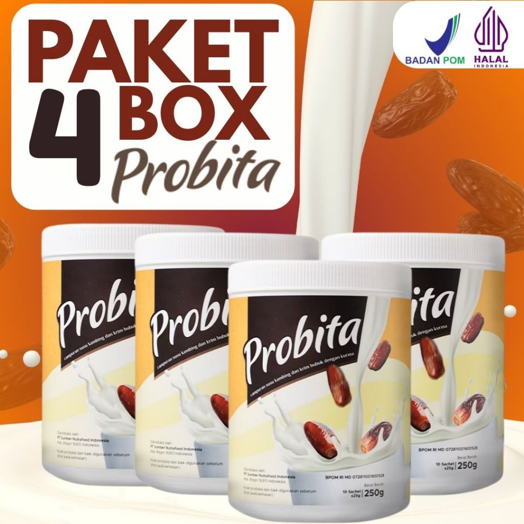 

Paket 4 Box PROBITA - Susu Peninggi Badan Anak & Remaja - BPOM HALAL