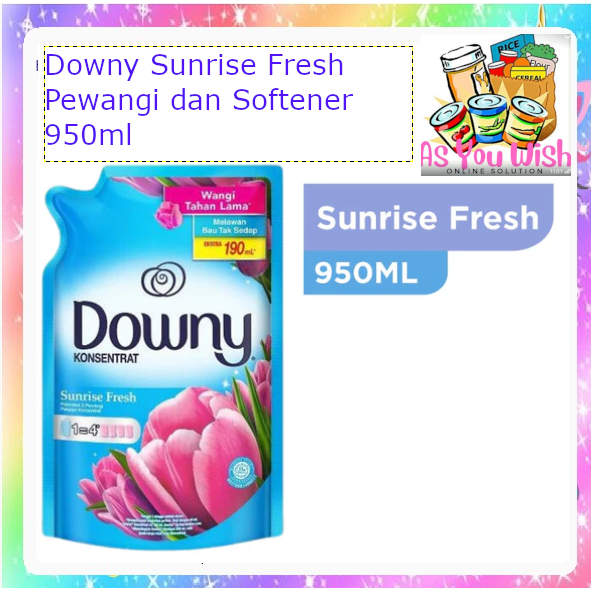 Downy Sunrise Fresh Pewangi dan Softener 950ml
