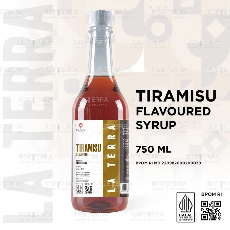 

La Terra Syrup Tiramisu 750 ml | Flavor Sirup Minuman