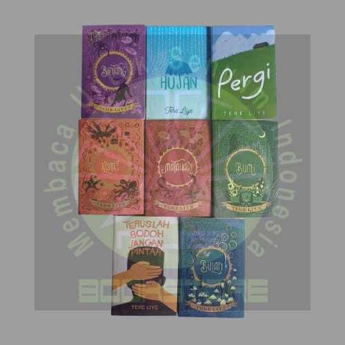 Paket Buku Tere Liye - Hujan, Pergi, Bulan, Bumi Bintang Matahari Komet Teruslah Bodoh Jangan Pintar