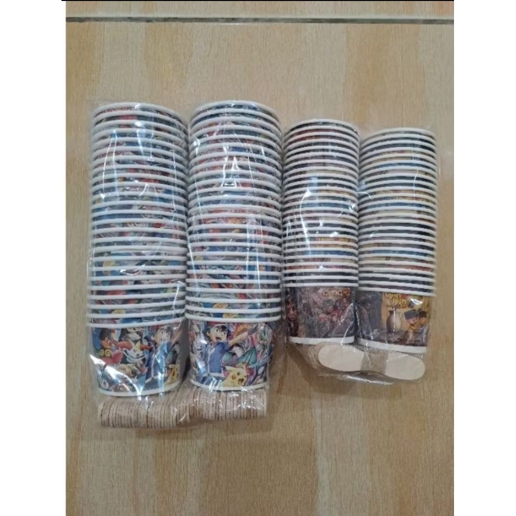 Cup es cream besar atau kecil free sendok