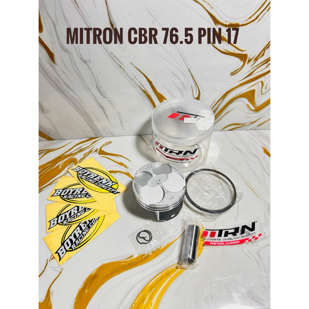 PISTON KIT RACING MITRON X  CBR 250 PIN 17 DIAMETER 77-  BOYRENK RACING