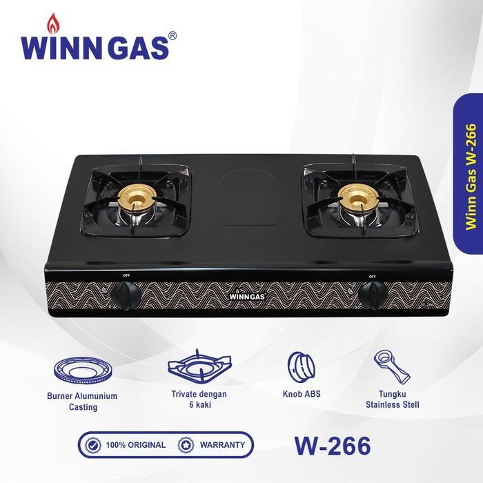 Kompor Winn Gas W266 / Kompor Gas 2 Tungku Winn Gas W-266