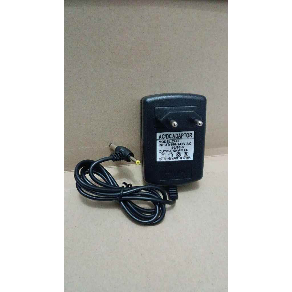 8282 adaptor adapter 2a 2ampere 2 ampere 24v 24volt dual jack