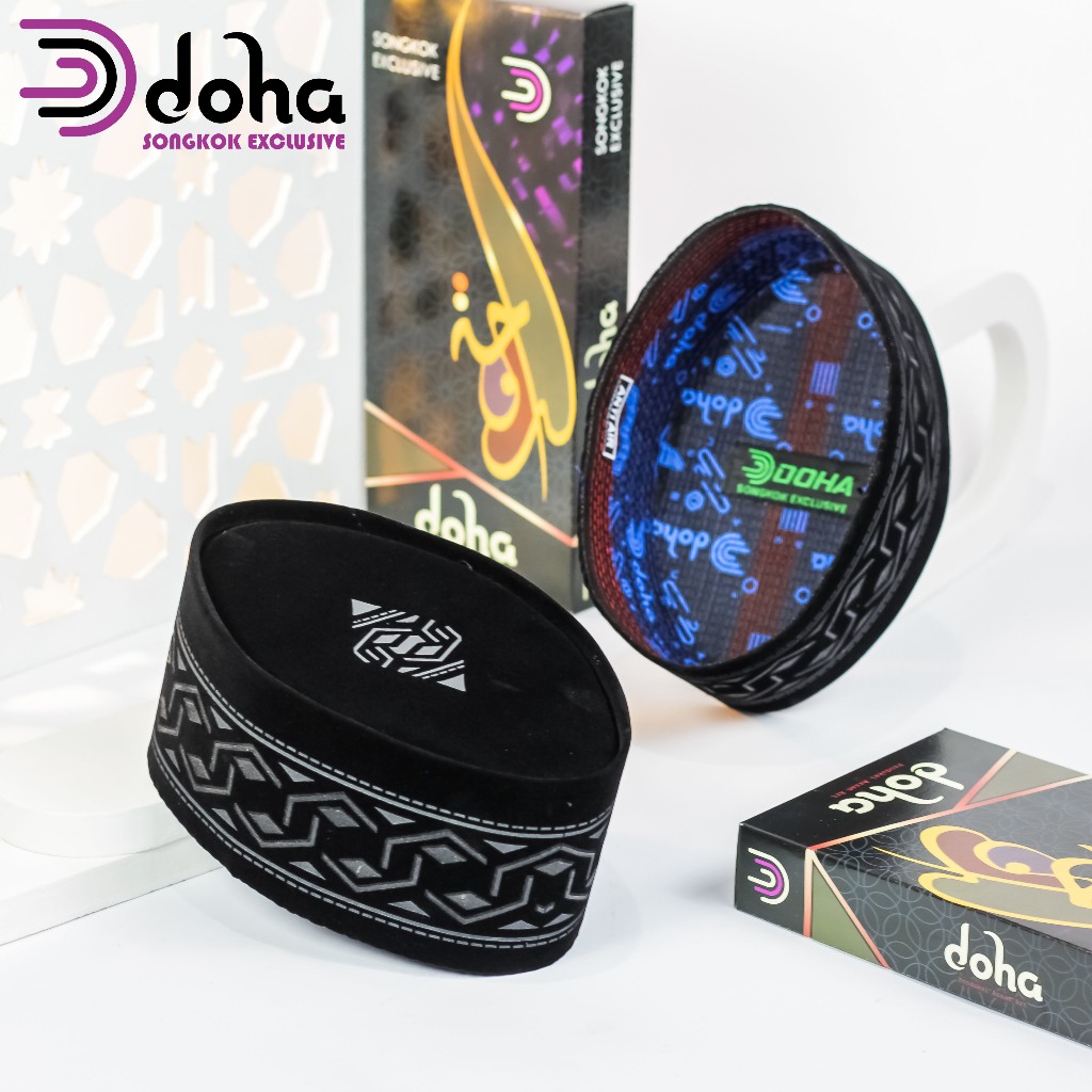 Sentosajaya_1 Peci Songkok Hitam Motif Batik Lurus 3D Exclusive Bahan Bludru Premium Original By