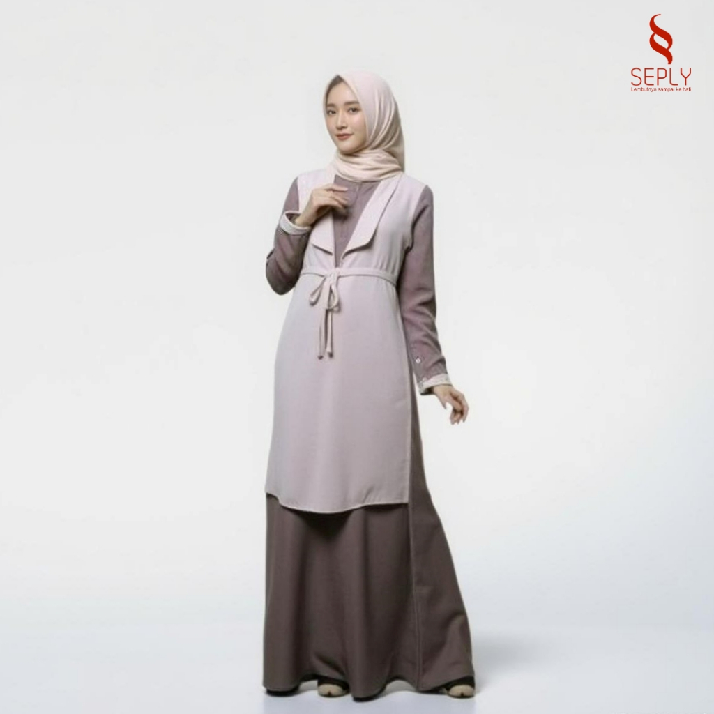 Baru Seply Gamis Dress Gissel 225 SOVANA MOSSCREPE HIGH QUALITY Premium
