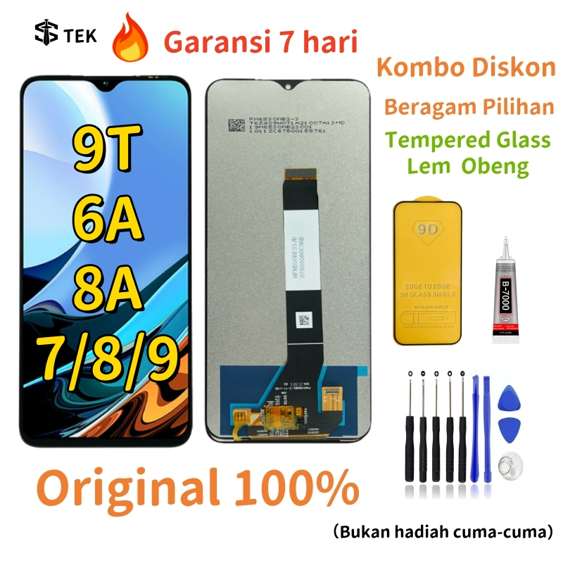 LCD Xiaomi Redmi 6A 7 8  8A 9T 9 Layar lcd original 100% Fullset ouchscreen Compatible For Glass Tou