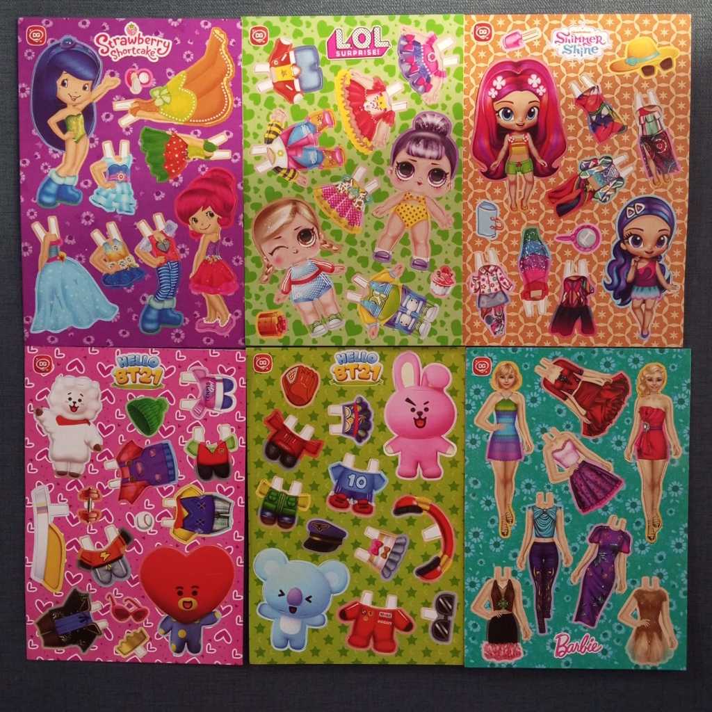 GROSIR MAINAN BONGKAR PASANG BESAR - MAINAN ANAK PEREMPUAN BONEKA KERTAS DRESS UP DG - MAINAN EDUKAS