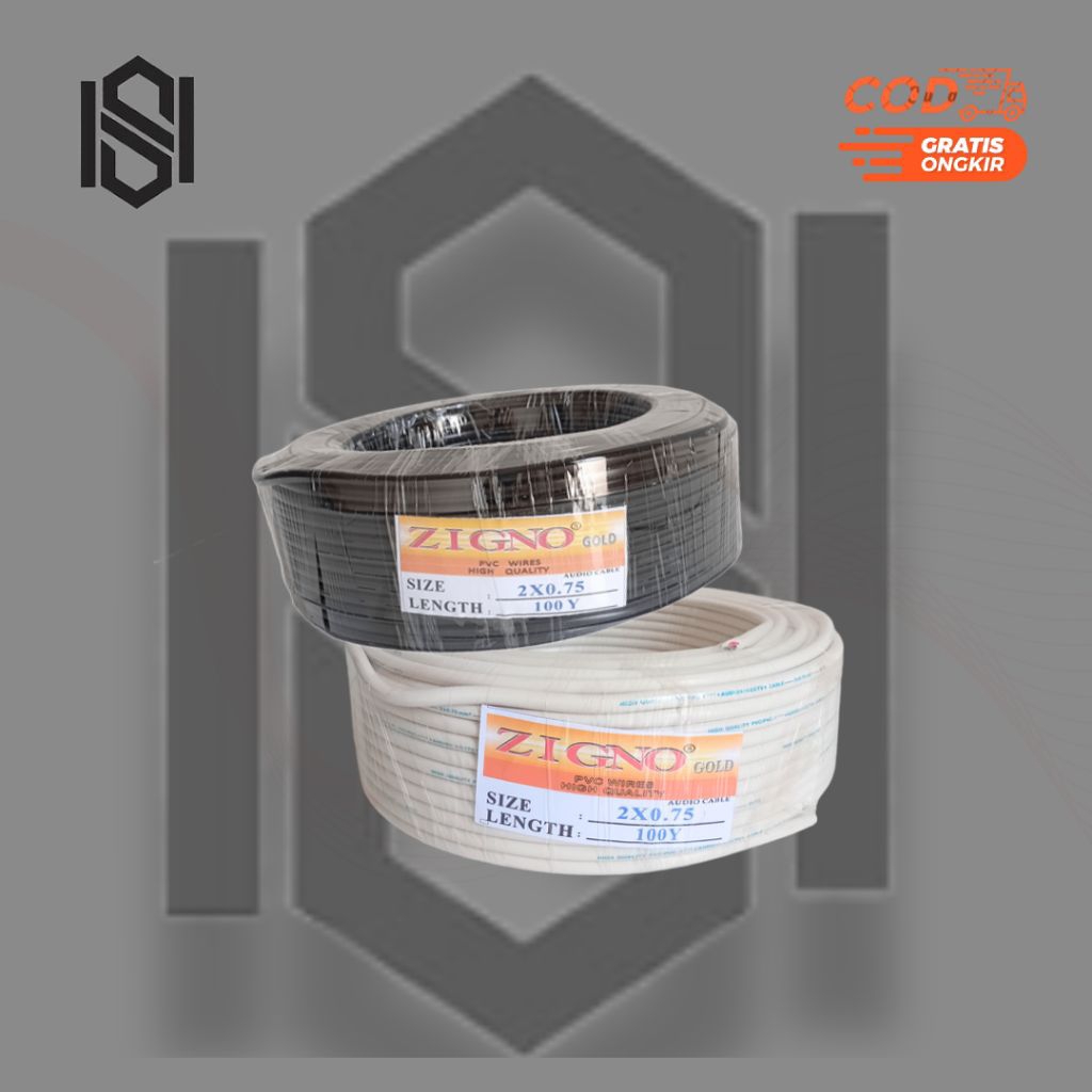 Kabel Listrik NYMHY & NYYHY 2x0,75 Serabut Putih & Hitam / Kabel audio Serabut 2x0,75