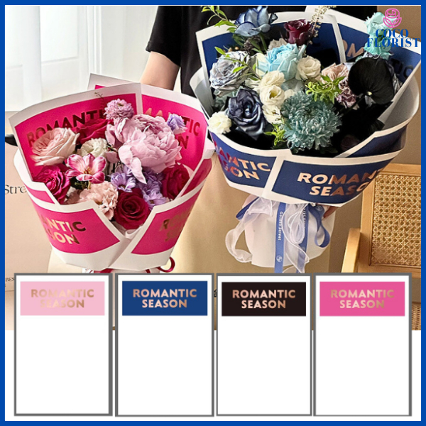 

PACK 10 Kertas Buket Waterproof Matte Solid Cellophane Flower Wrapping Valantine KB68