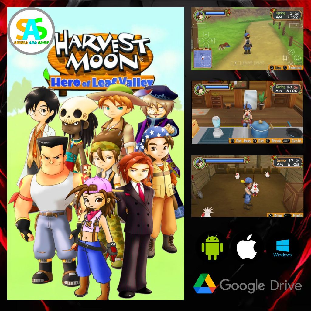 Harvest Moon Hero Of Leaf Valley Bhasa Indonesia PPSSPP Untuk | Android | PS | IOS