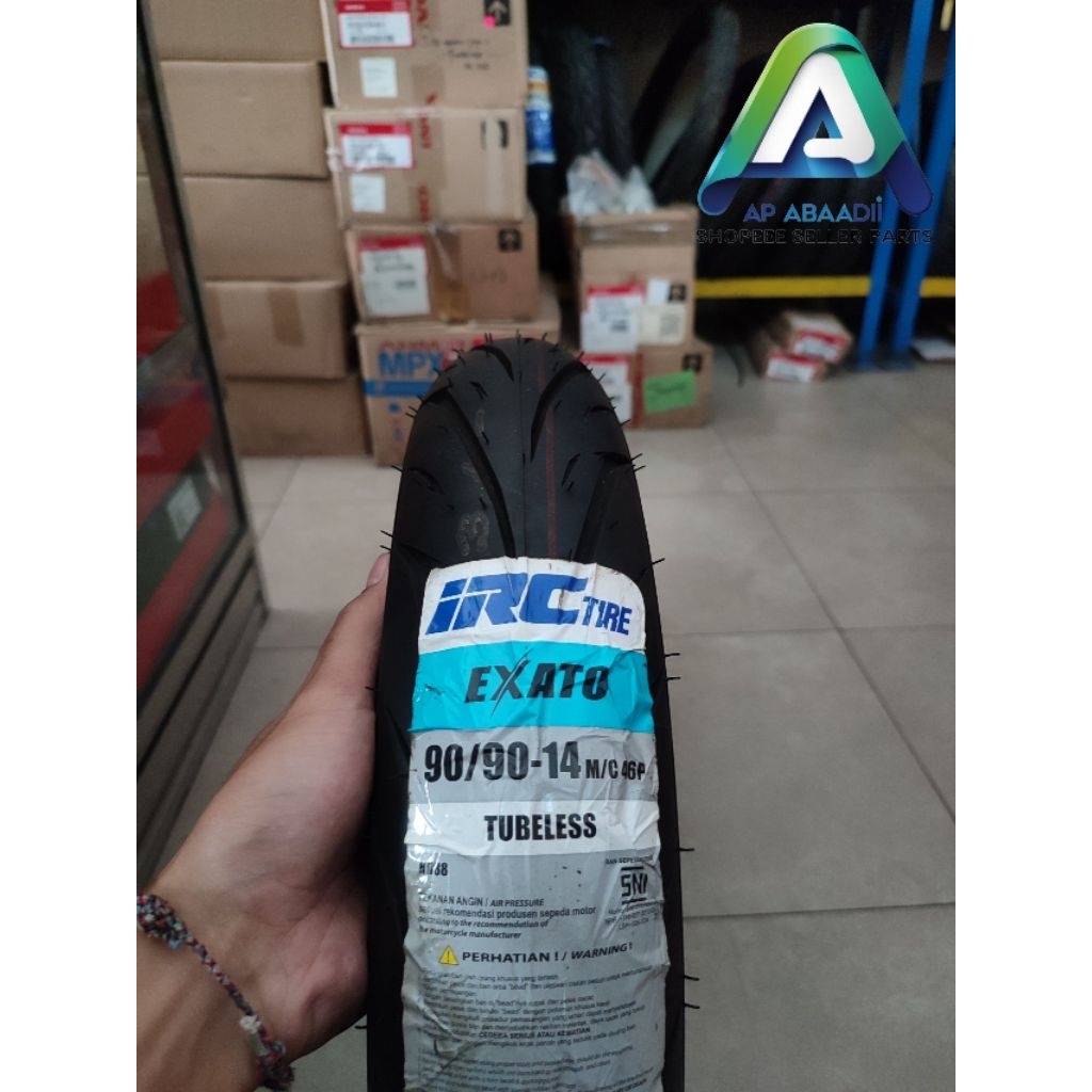 Ban IRC EXATO 90/90-14 Tubeless,Ban Motor Tubeless Ring 14