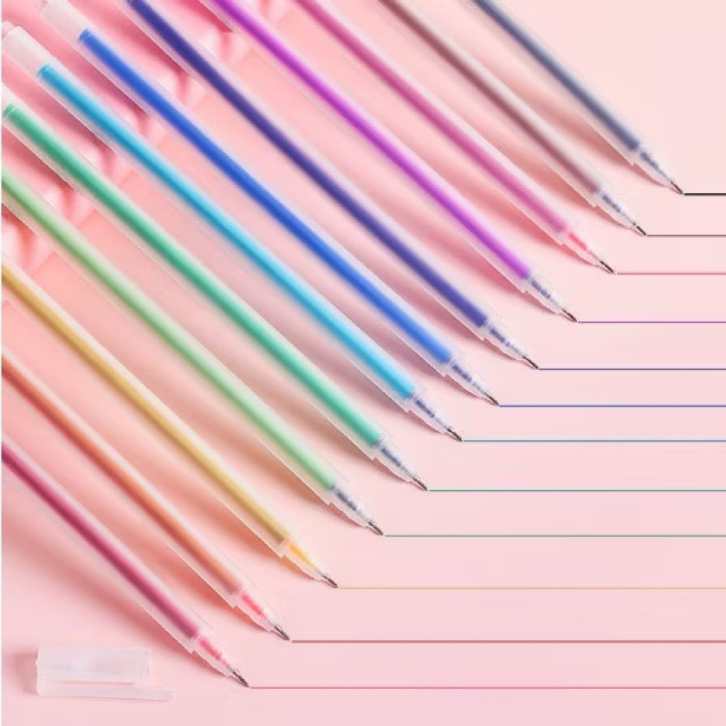 

Pena Glitter Metalik 0.9mm Pulpen Warna Warni