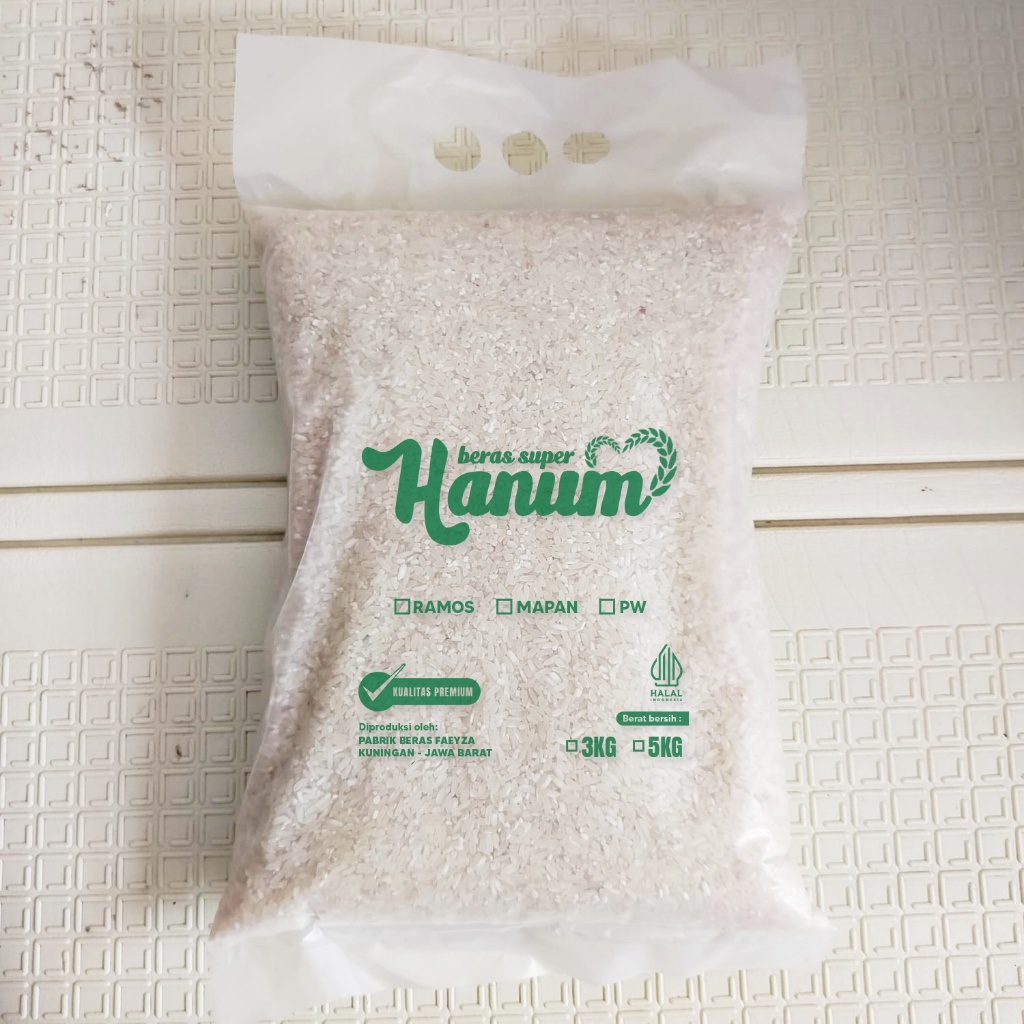 

Beras Super Hanum Pandan Wangi 5kg Kualitas Premium