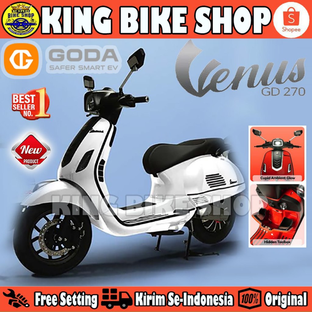 MOTOR LISTRIK GODA GD 270 VENUS 72V 20AH 3000 Watt