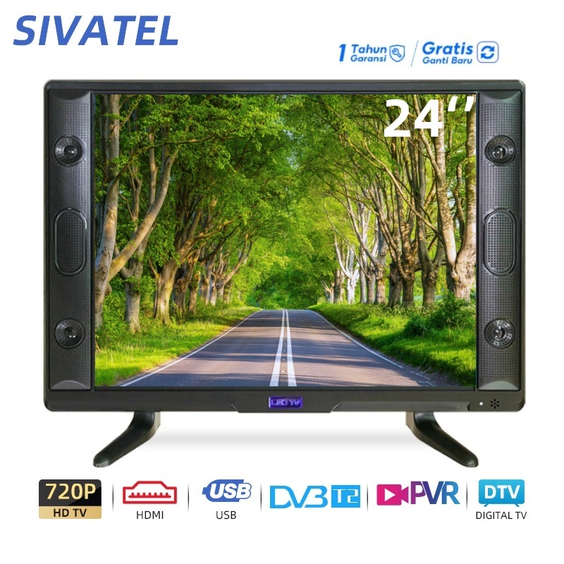 Sivatel TV LED Digital 24 Inch FHD TV LED 24/25 Inch Ready Televisi Murah