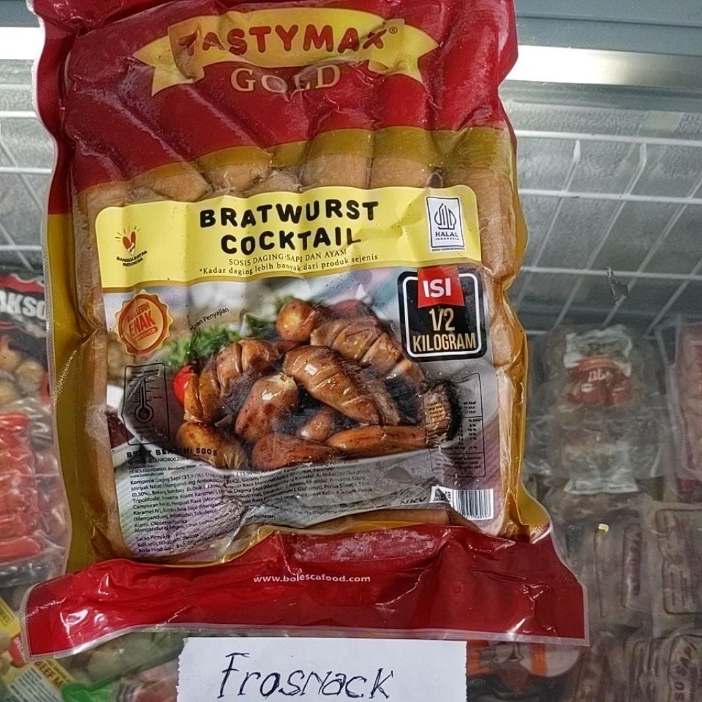 

Sosis Bratwurst cocktail 500g Tastymax gold