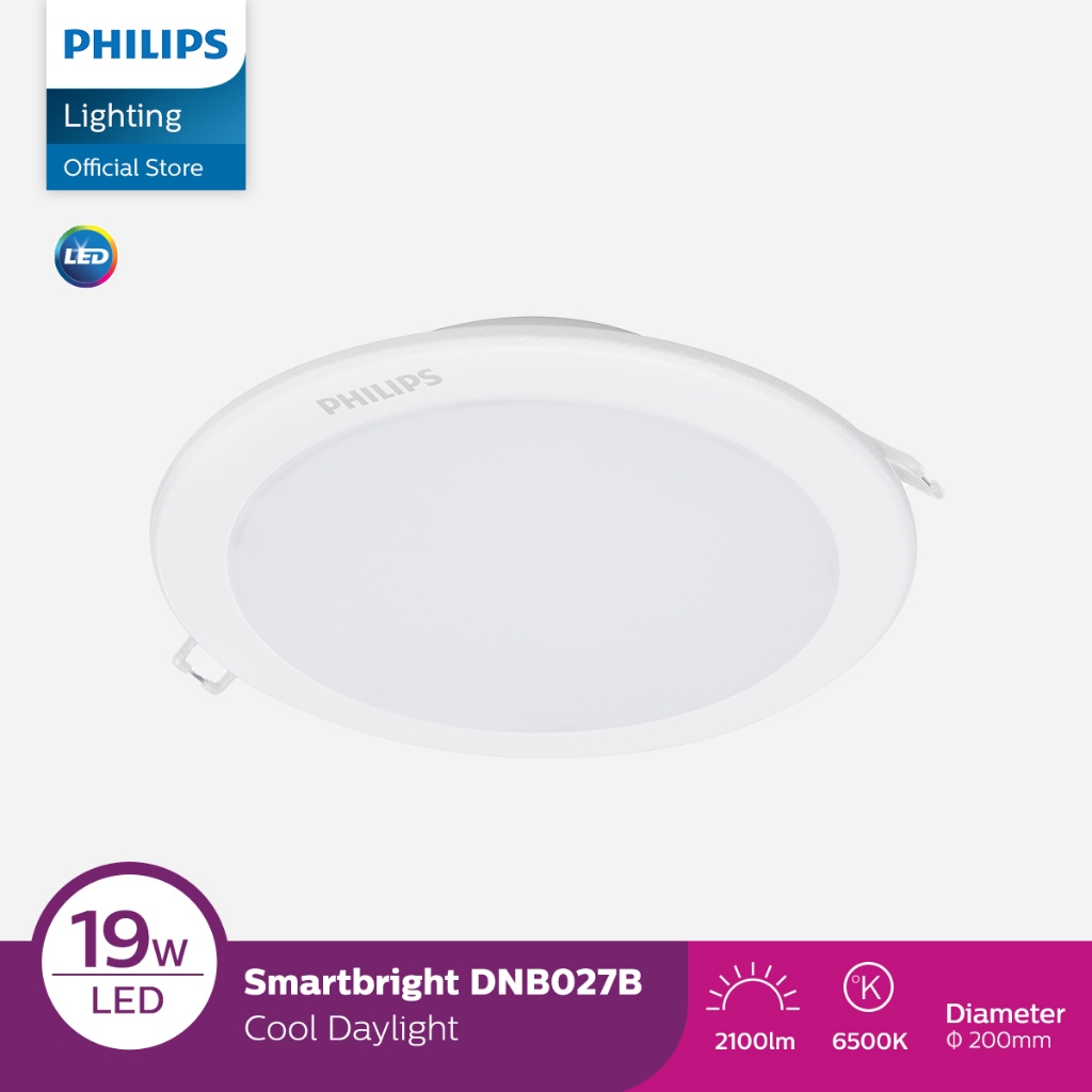 Philips Downlight LED DN027B LED 19W/CW D200 RD Putih