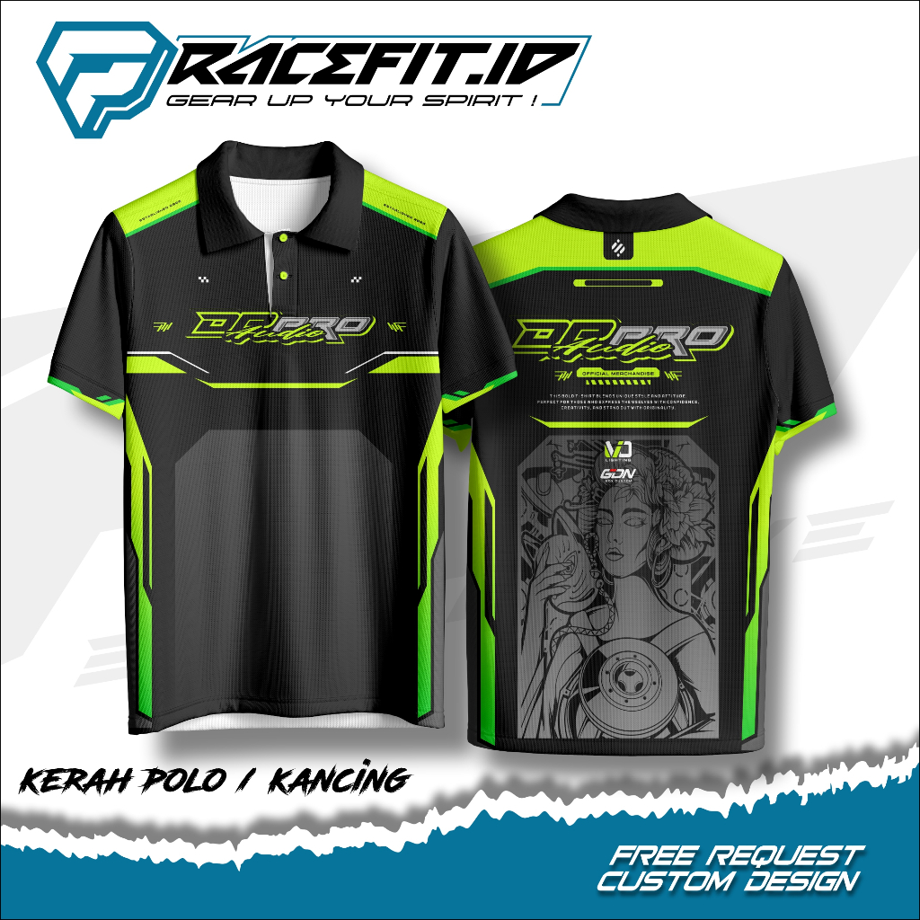JERSEY KAOS SOUND SYSTEM CUSTOM NAMA TULISAN POLO KERAH KANCING V-NECK, BAHAN FULLPRINT rf-03 SOUND