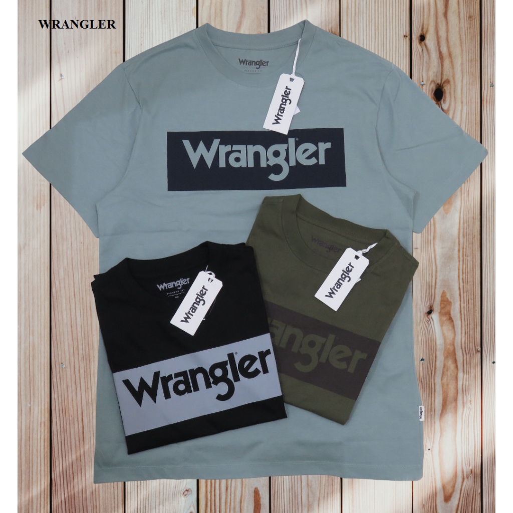 KAOS OBLONG PRIA LENGAN PENDEK BRAND ORI MEREK WRANGLER  PRICE Rp.273.900