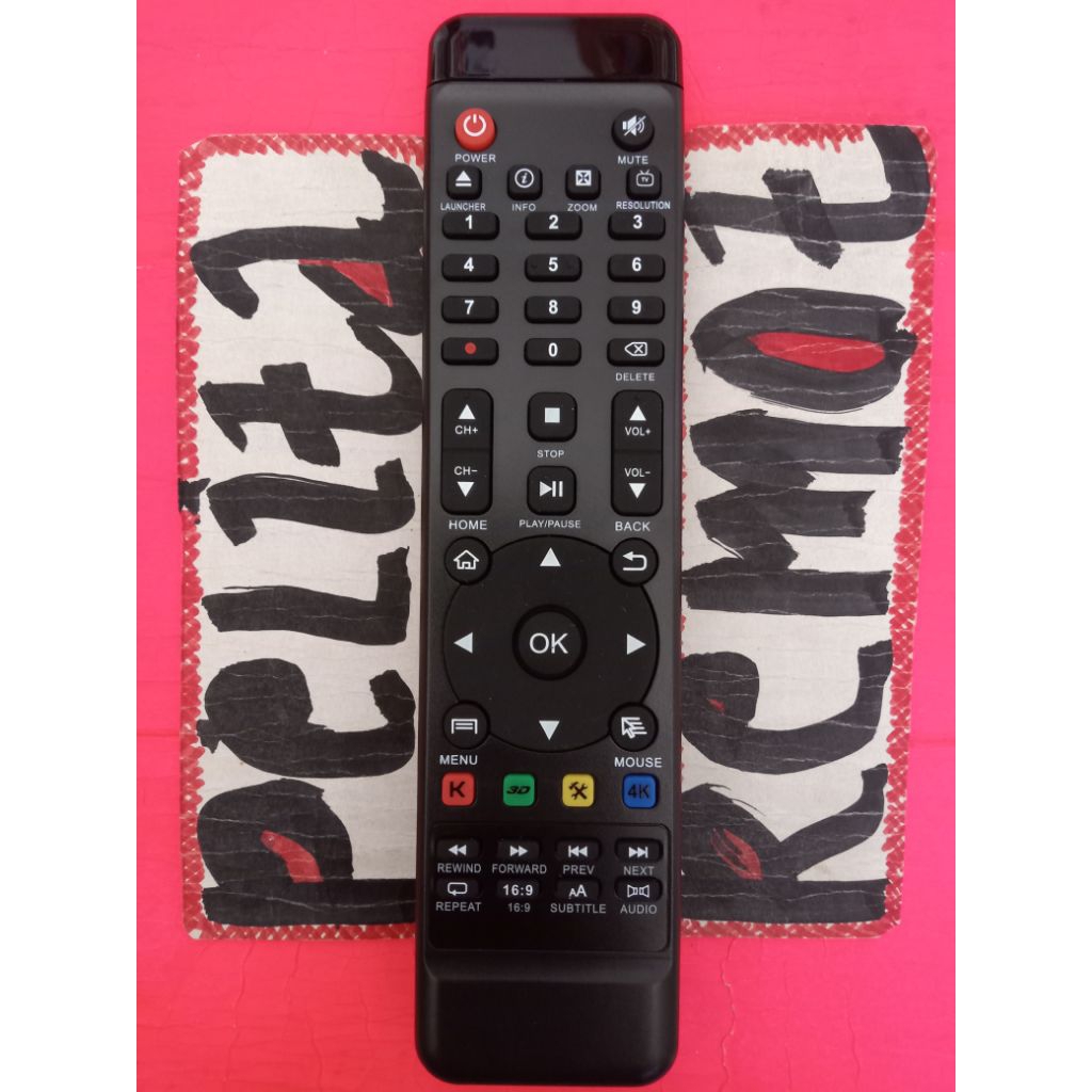 REMOTE HIPLAY STB RECEIVER PARABOLA ORIGINAL TERLENGKAP