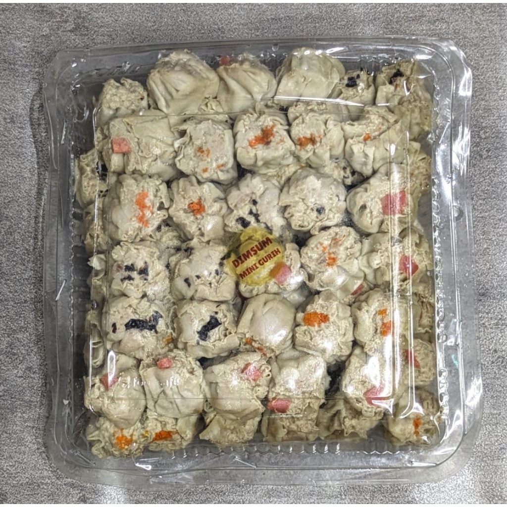 

Dimsum Mini Aneka Topping Mix - Dimsum isi 100 pcs (1,6-1,9 Kg/pack) - 100% Halal