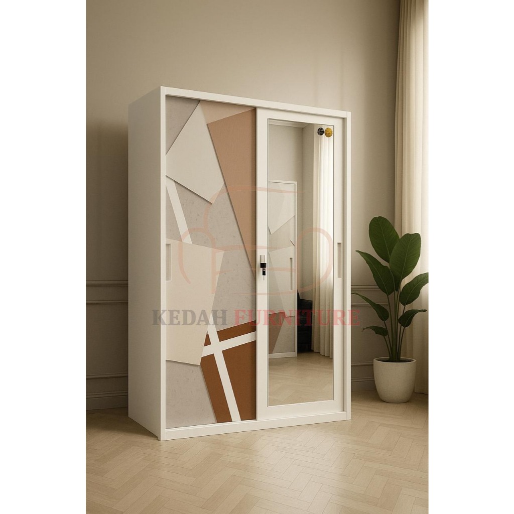 Lemari 2P Sliding Besi