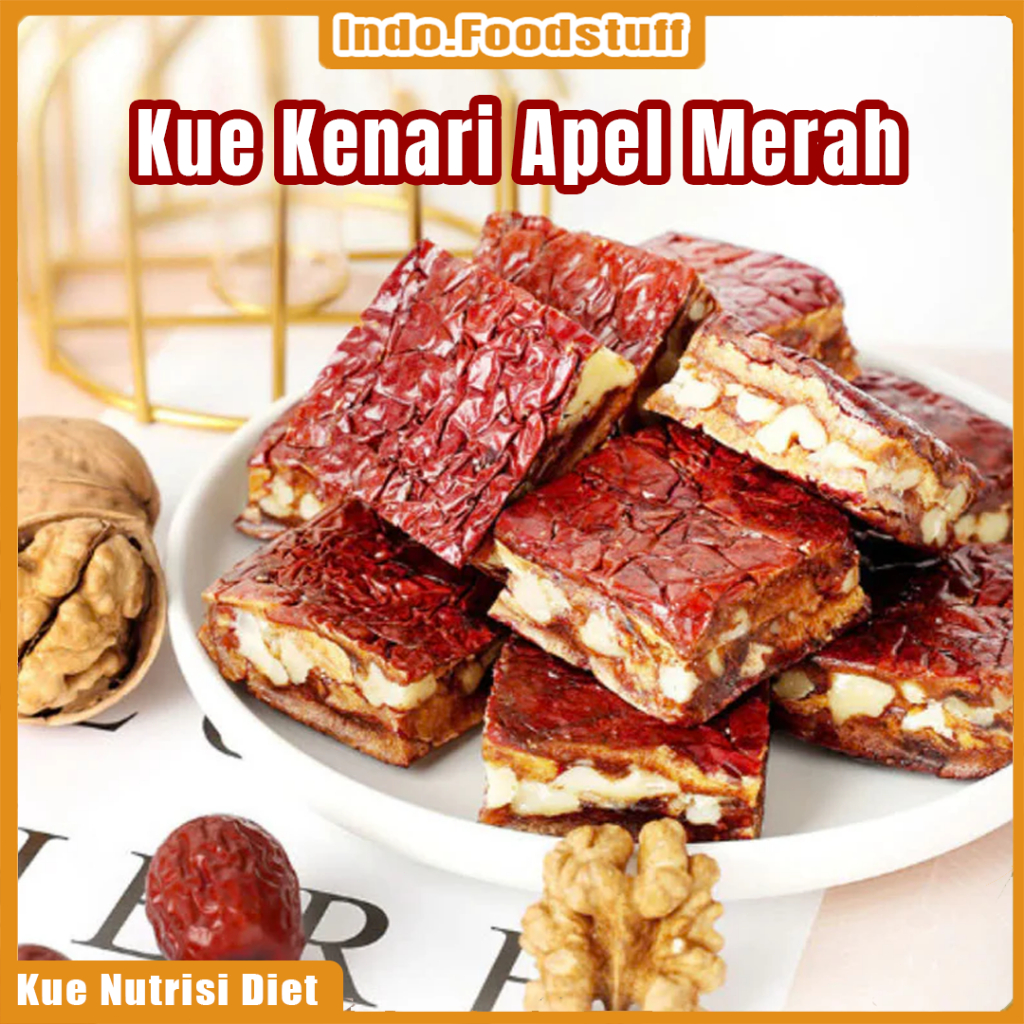 

Kue Kenari Apel Merah INDOFOODSTUFF Tas 300G Pendukung Penurunan Berat Badan, dan pengganti Makanan