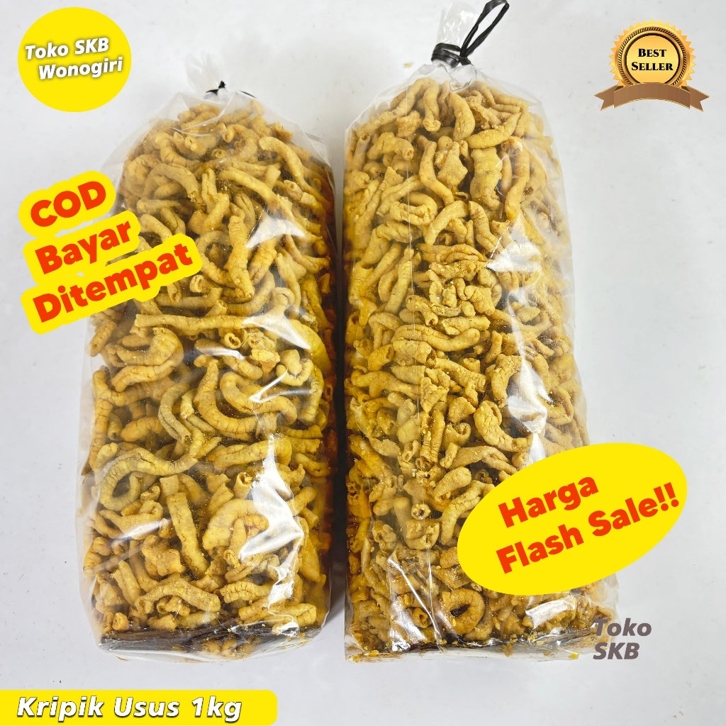 

1kg Usus Kripik Usus Renyah Gurih Cemilan dan Lauk Makaan