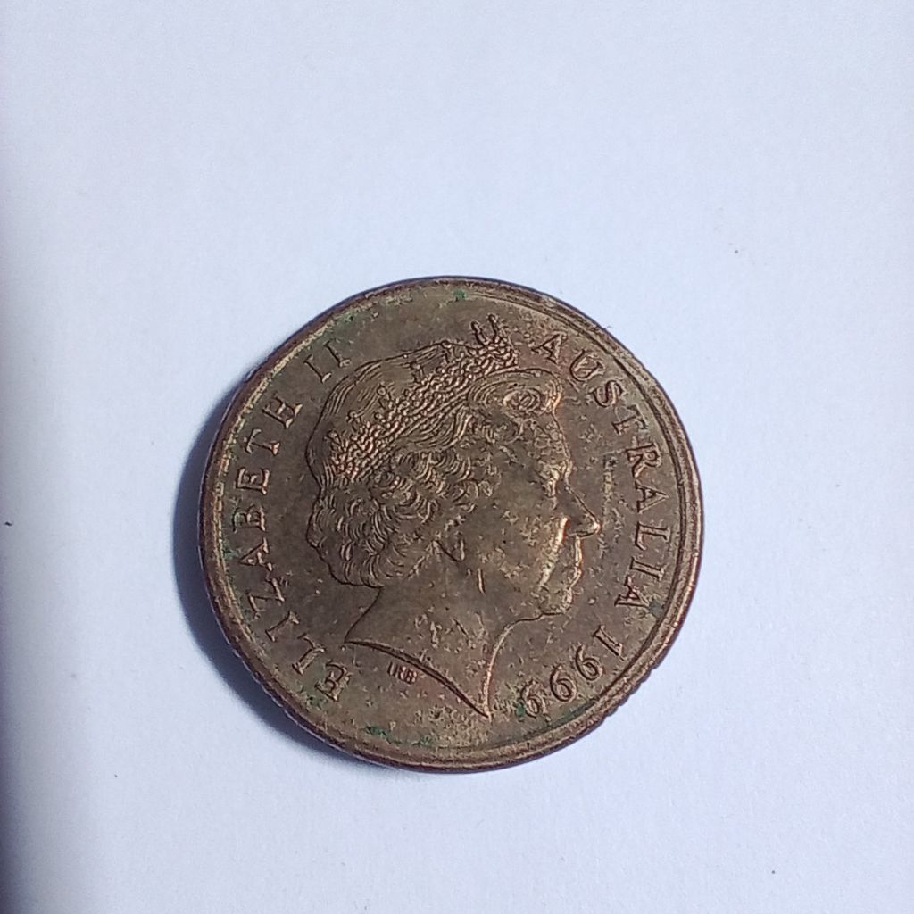 Koin Australia 2 Dollar Tahun 1999 Asli Koleksi Langka