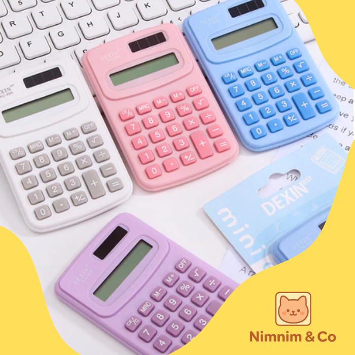 

Kalkulator Mini 8 Digit / Kalkulator Saku Macaroon / Kalkulator Saku 8 Digit Portable / Pocket 8 Digits Calculator