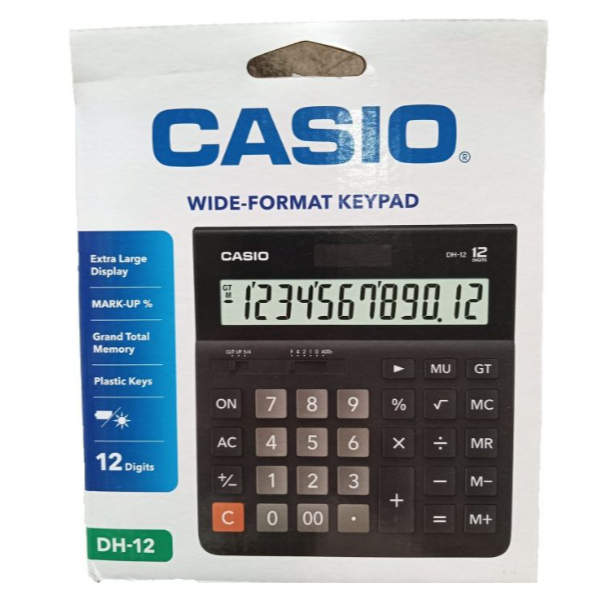 

CASIO - Kalkulator Dasar Toko DH-12 BK - Calculator