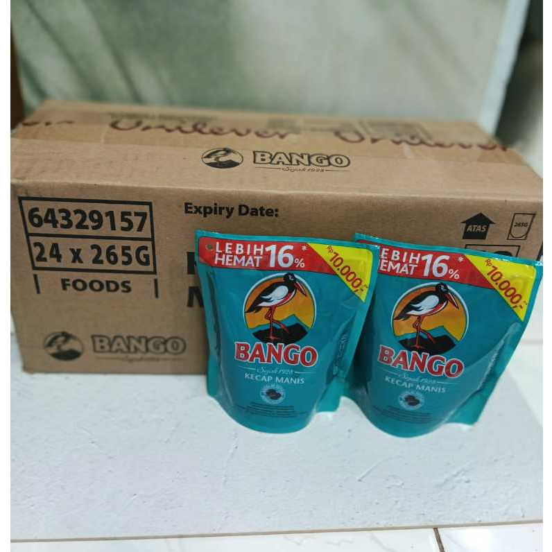 

Bango kecap manis 265gr karton ( 24x265gr )