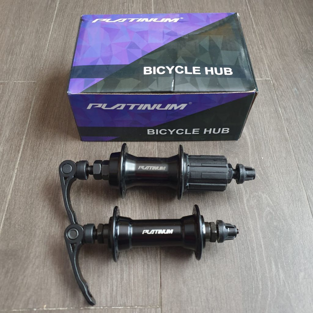 Hub freehub Alloy Bearing Roadbike Platinum Vbrake 32/36H Black