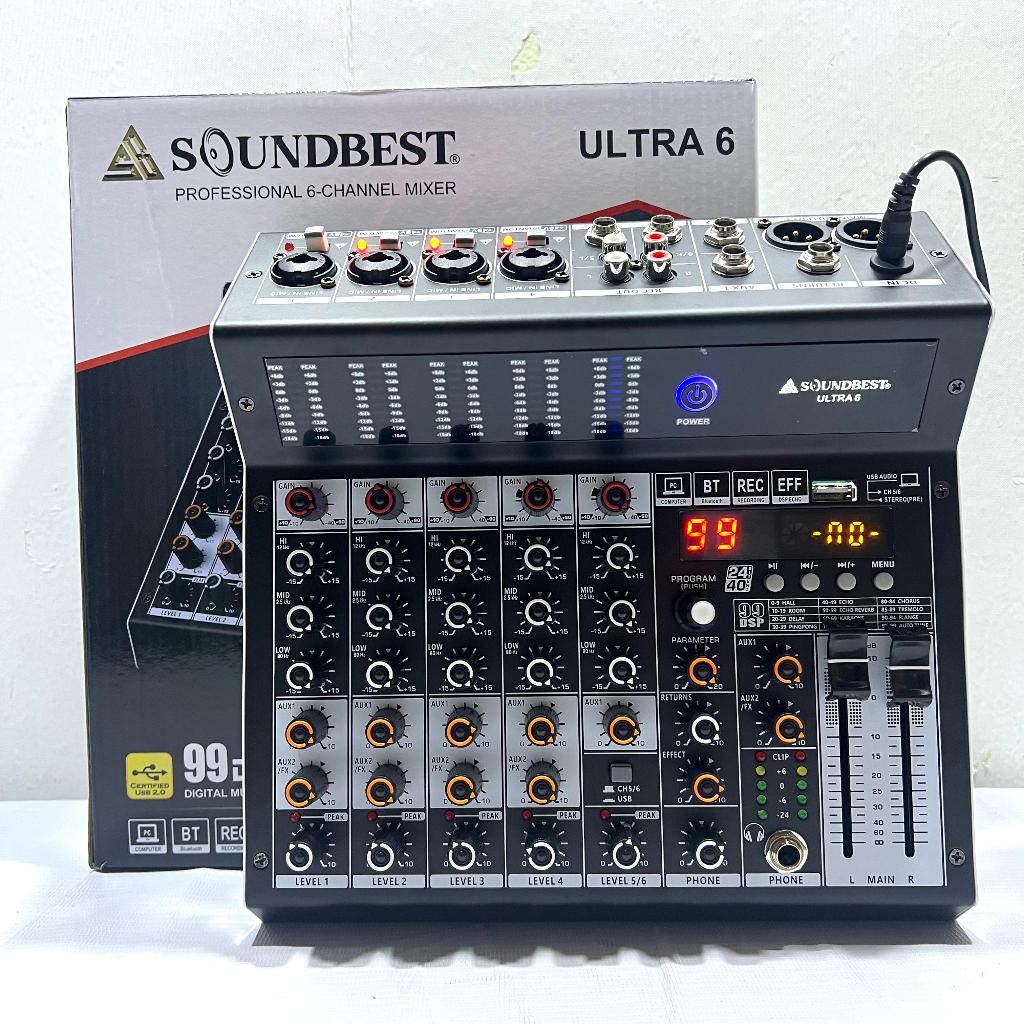 MIXER AUDIO SOUNDBEST ULTRA 6 | MIXER 6 CHANNEL