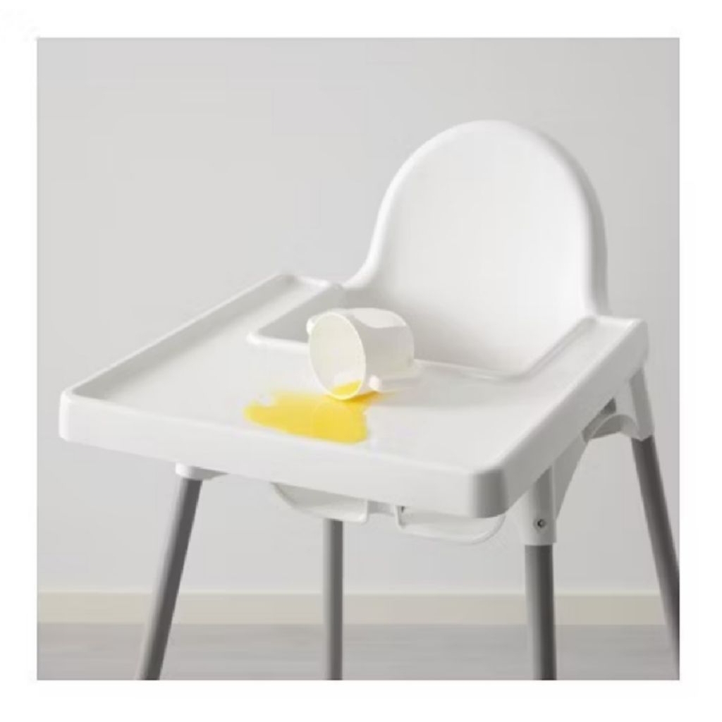 0TERLARIS IKEA ANTILOP Baki kursi makan/ meja bayi, putih 42x42 cm (HANYA BAKI/MEJA SAJA) AN2236