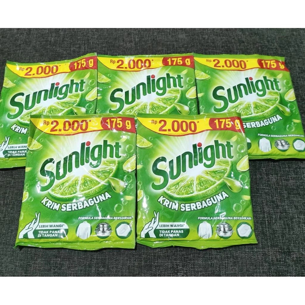 Sunlight krim cream serbaguna sabun colek sabun cuci piring jeruk nipis 175g