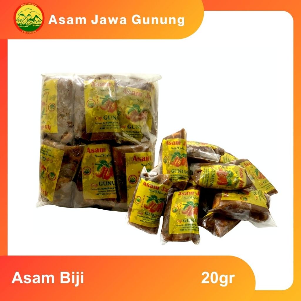 

Asam Jawa Cap Gunung Biji permen 20gr isi 18bks/pack