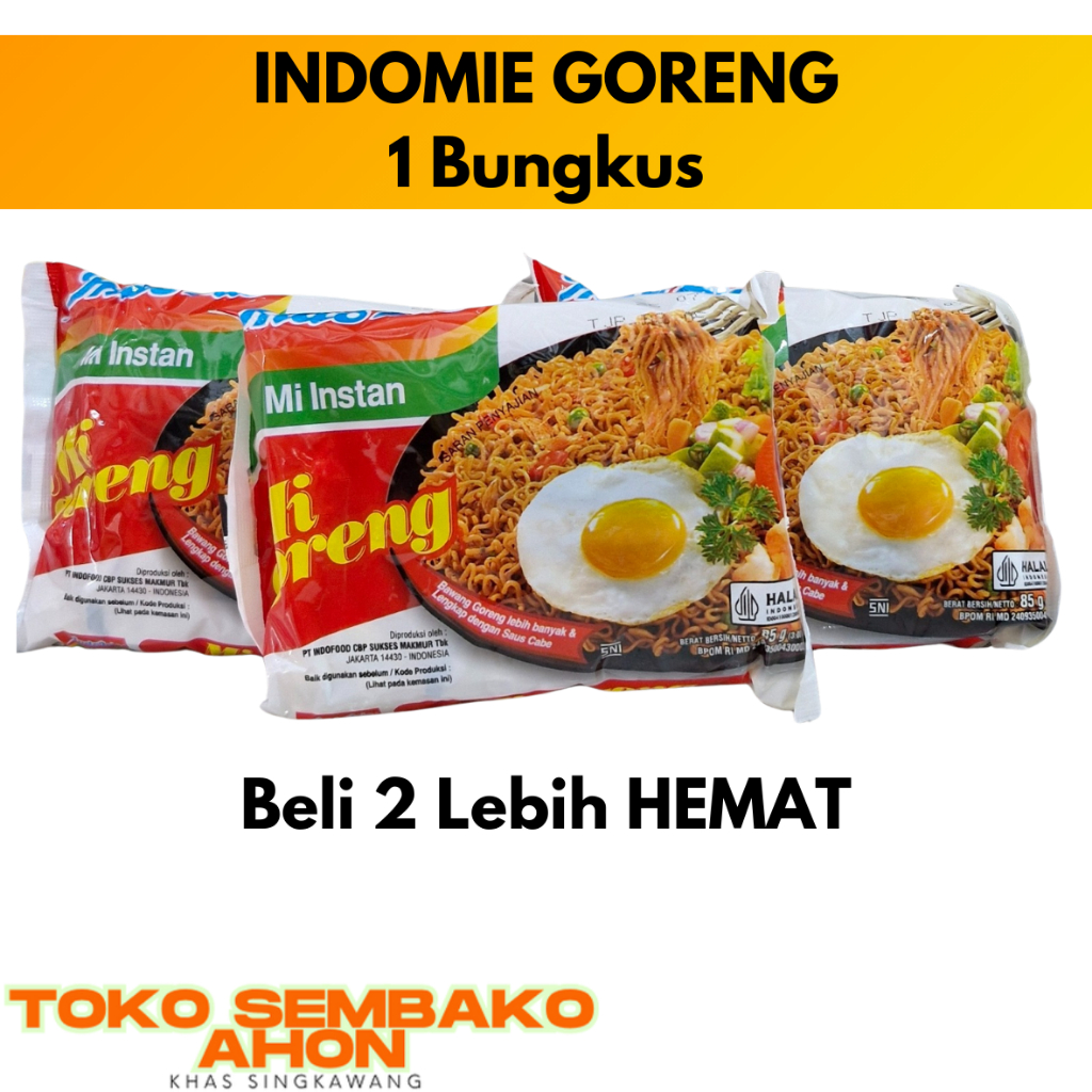 

Indomie Goreng / MI GORENG INDOFOOD / INDO MIE GORENG / Indomie Original / Mi Goreng Enak / Mi Goreng Legendaris