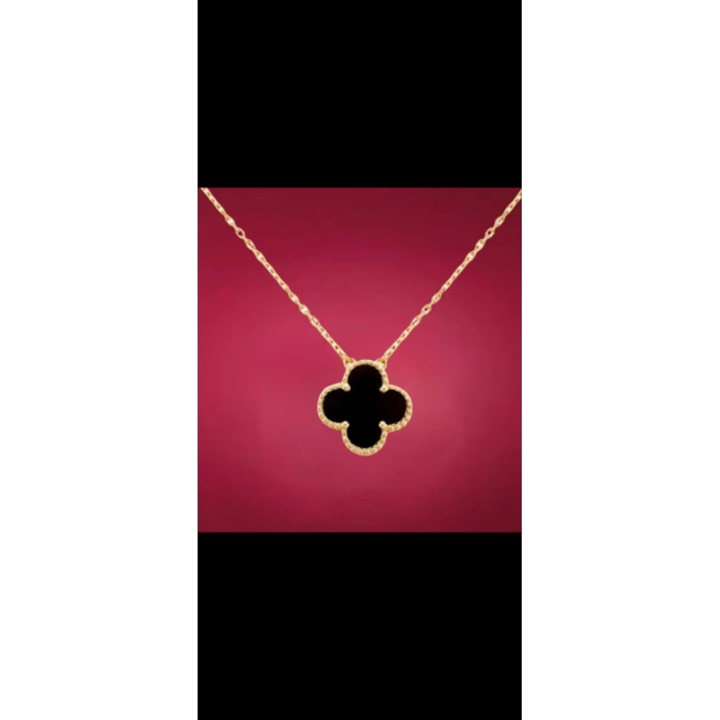 Kalung Clover/kalung wanita emas18K