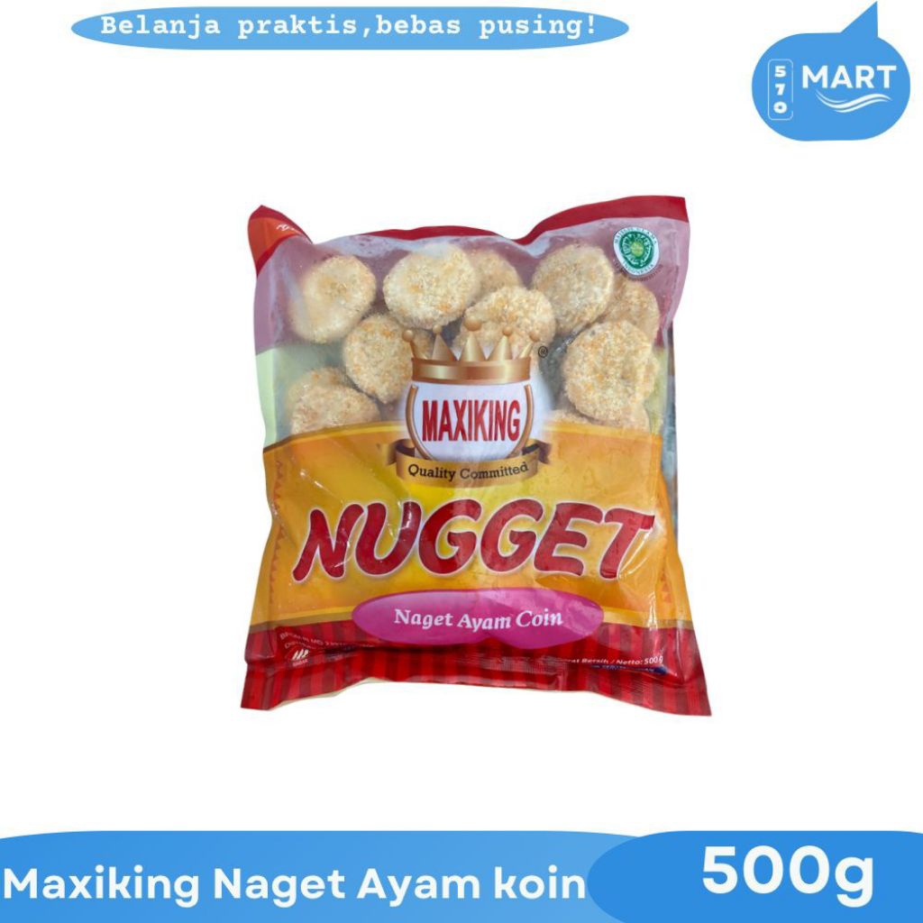 

maxiking nugget ayam coin 500gr