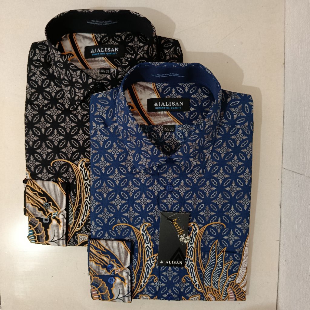 Alisan Batik Motif Sayap Cendrawasih Lengan Panjang Reguler