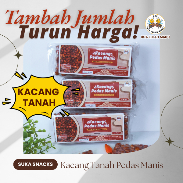 

SS - CAMILAN JADUL KACANG TANAH PEDAS MANIS - CAP DUA LEBAH MADU