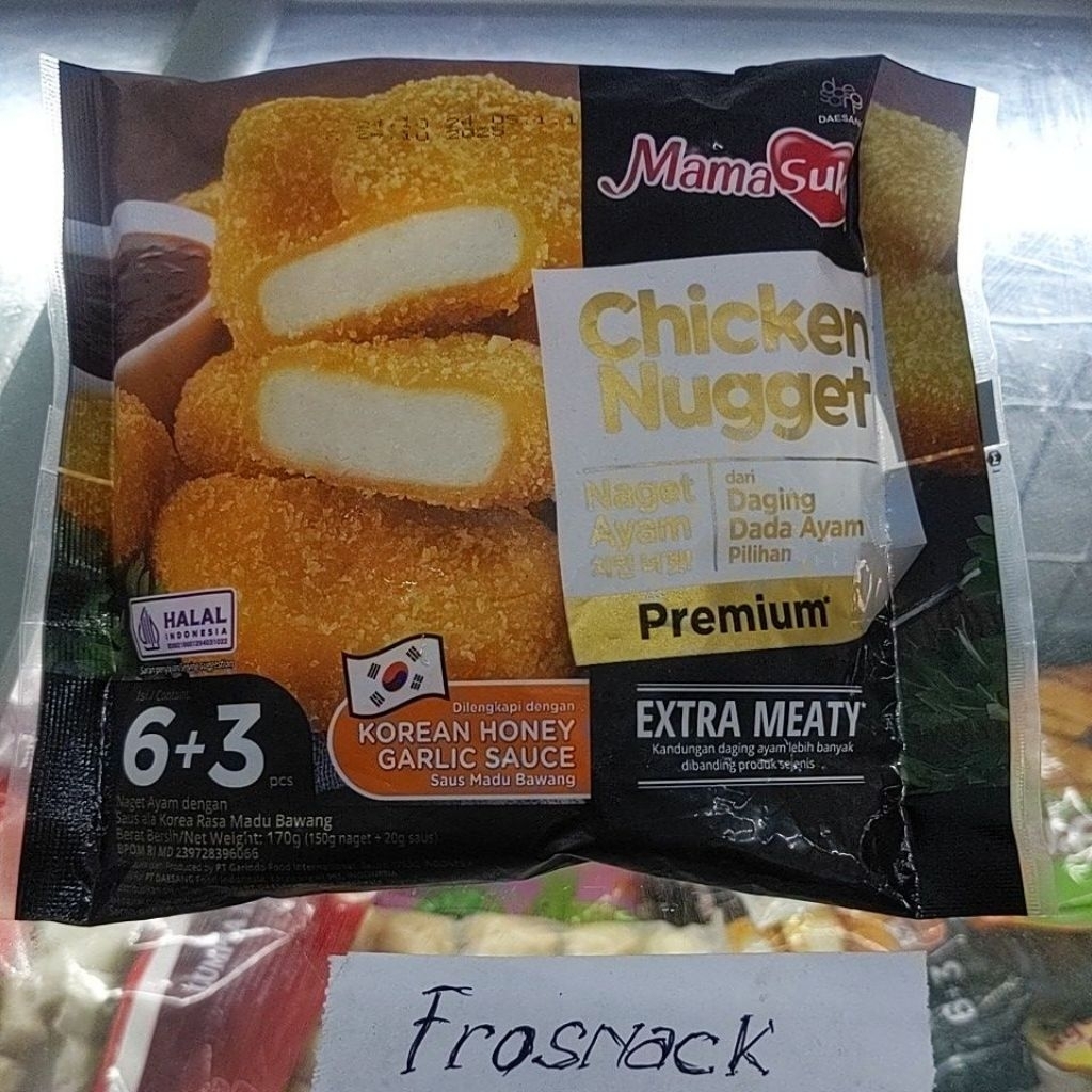 

Mamasuka nugget premium 170 gram daging dada ayam