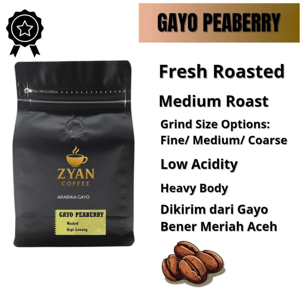 

Kopi Gayo Peaberry Premium Roast – Nikmat Kopi Biji Tunggal