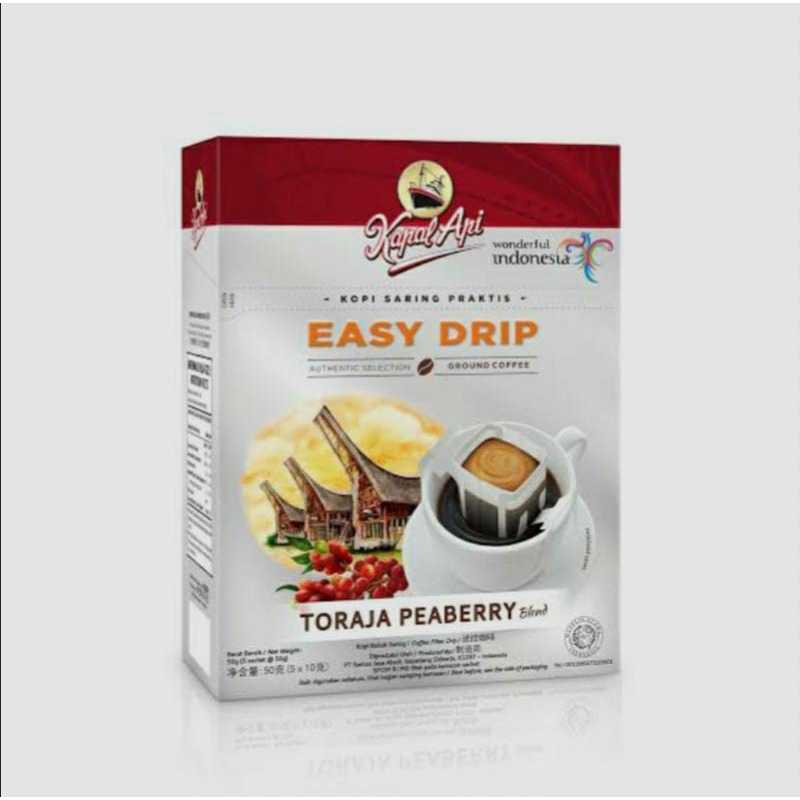 

Kapal Api Easy Drip Toraja Peaberry Blend 5sachet