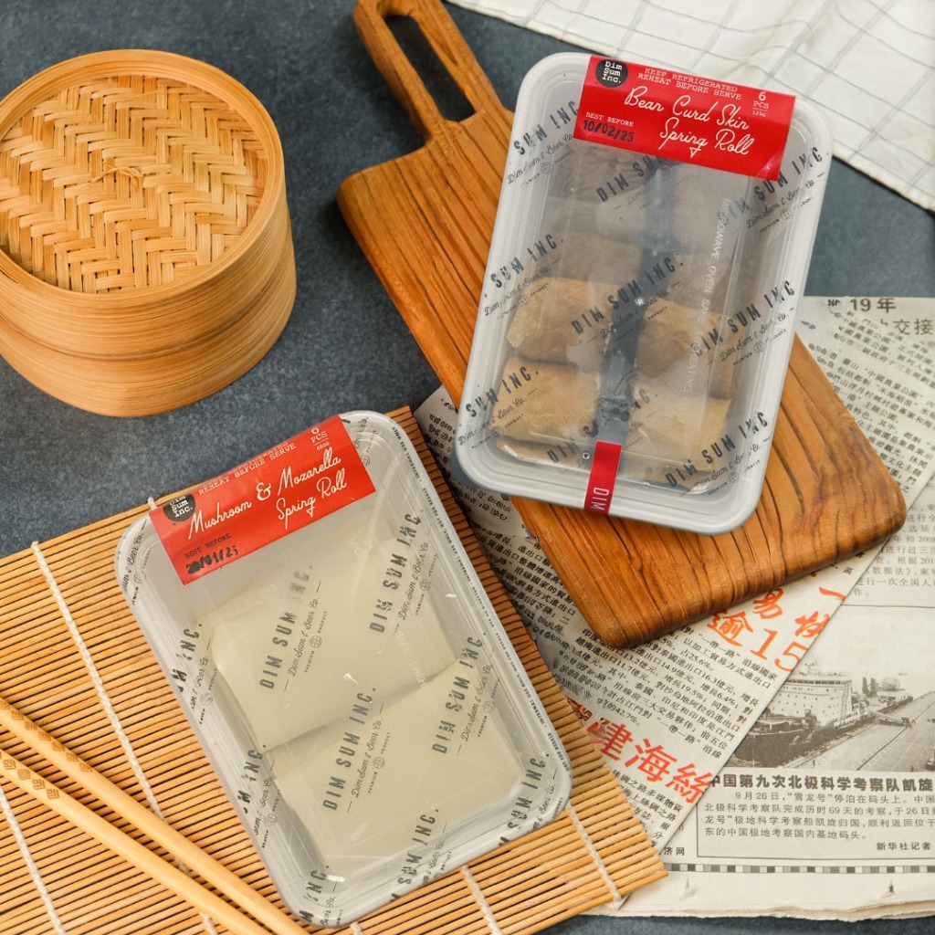 

Mushroom Mozzarella Spring Roll / Lumpia Jamur Mozzarela x Beancurd Spring Roll / Lumpia Kulit Tahu | Paket Special Bundling Dimsum Inc